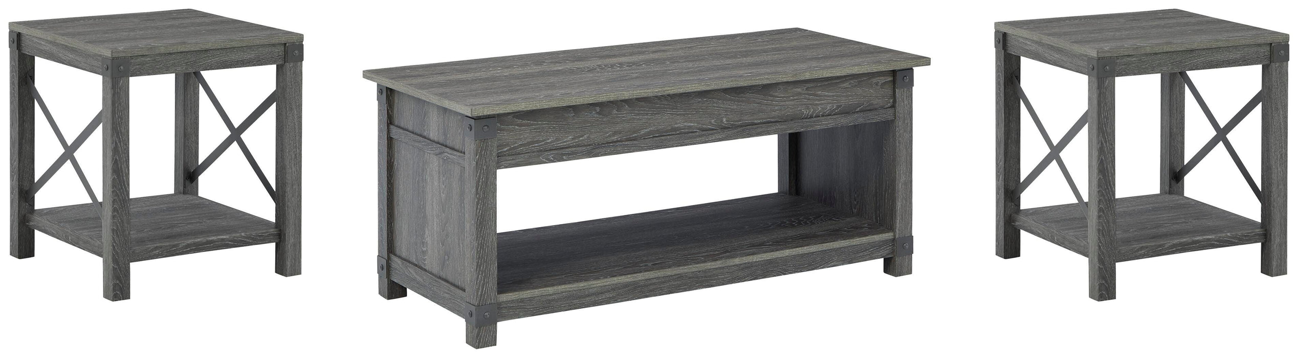 Freedan Occasional Table Set - Furniture Gallery