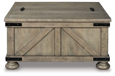 Aldwin Coffee Table With Storage - Furniture Gallery