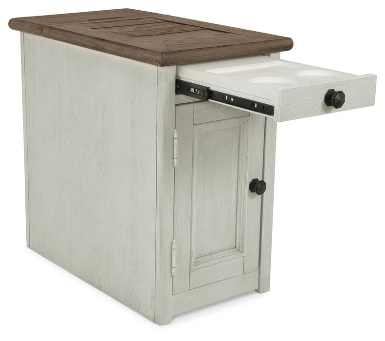 Bolanburg Chairside End Table with USB Ports & Outlets - Furniture Gallery