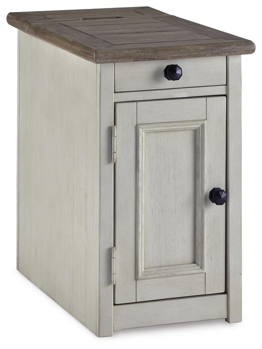 Bolanburg Chairside End Table with USB Ports & Outlets - Furniture Gallery