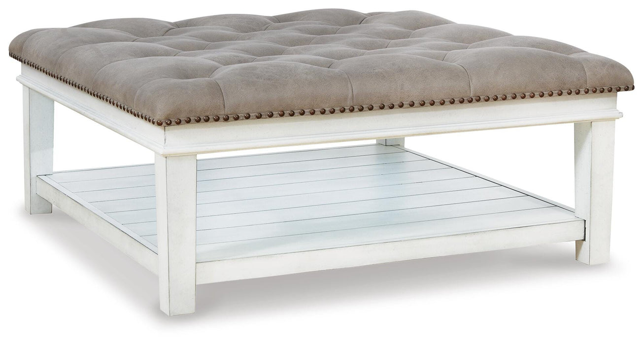 Kanwyn Upholstered Ottoman Coffee Table - Furniture Gallery