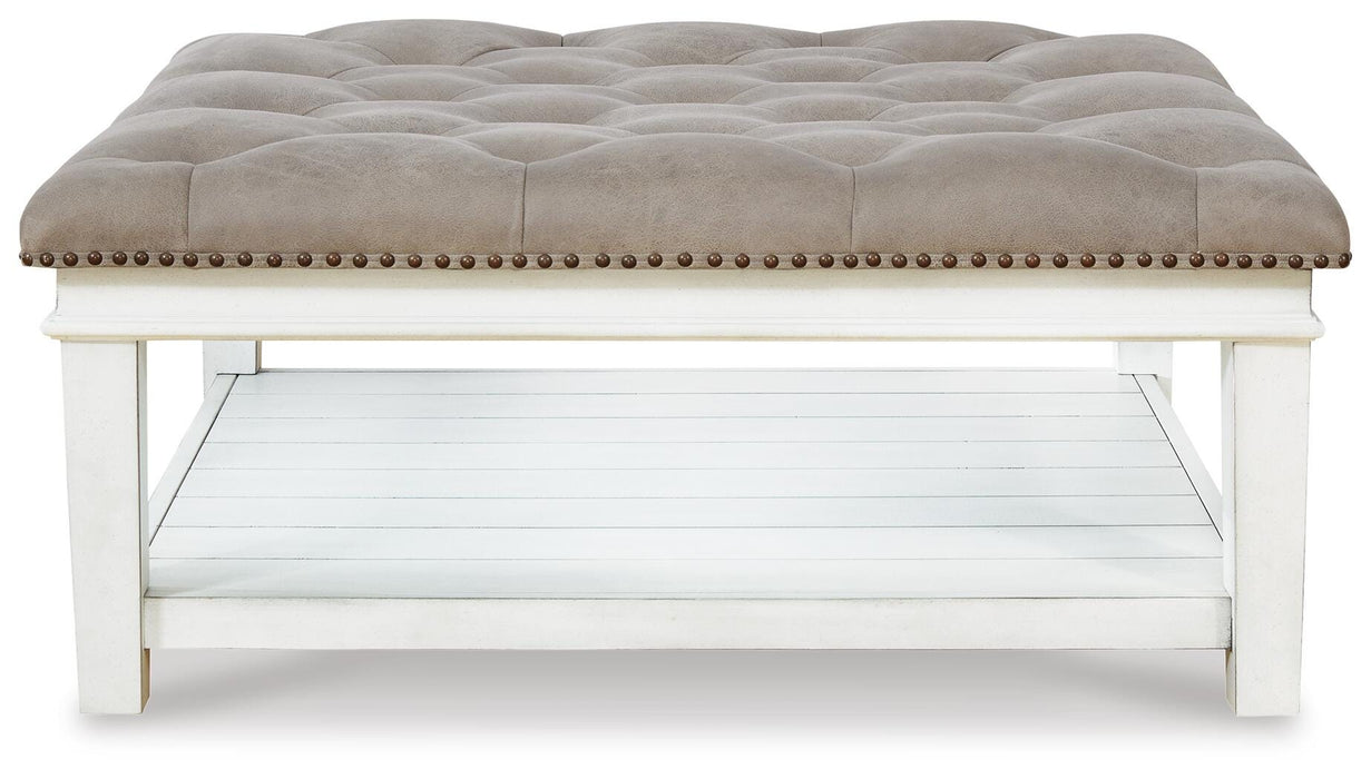 Kanwyn Upholstered Ottoman Coffee Table - Furniture Gallery