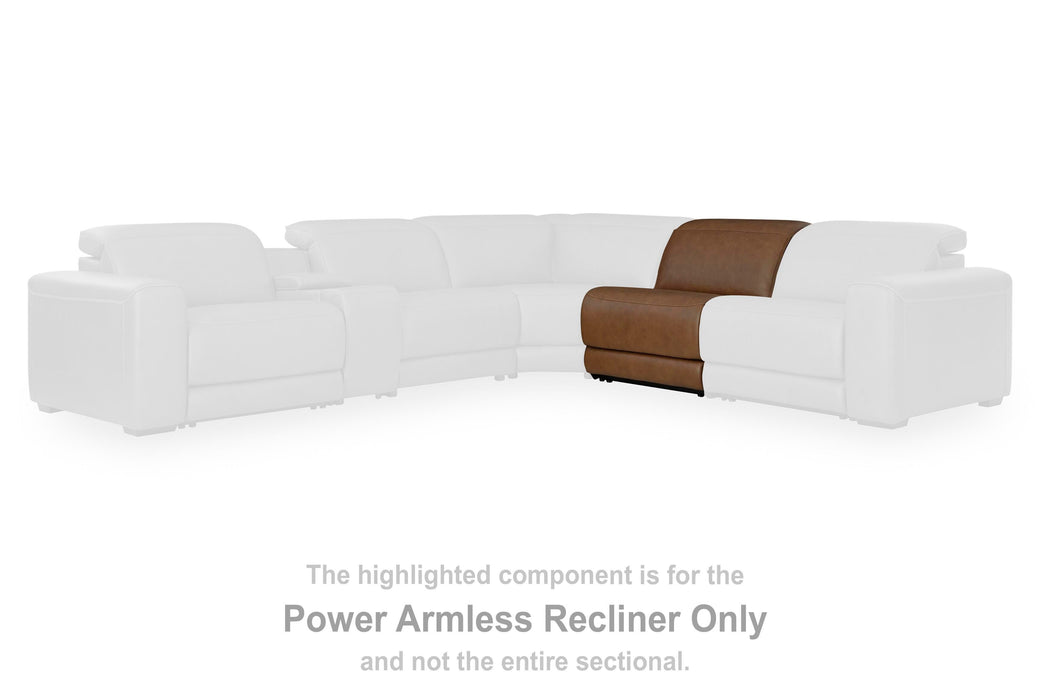 Magic Man 5-Piece Power Reclining Sectional - Furniture Gallery