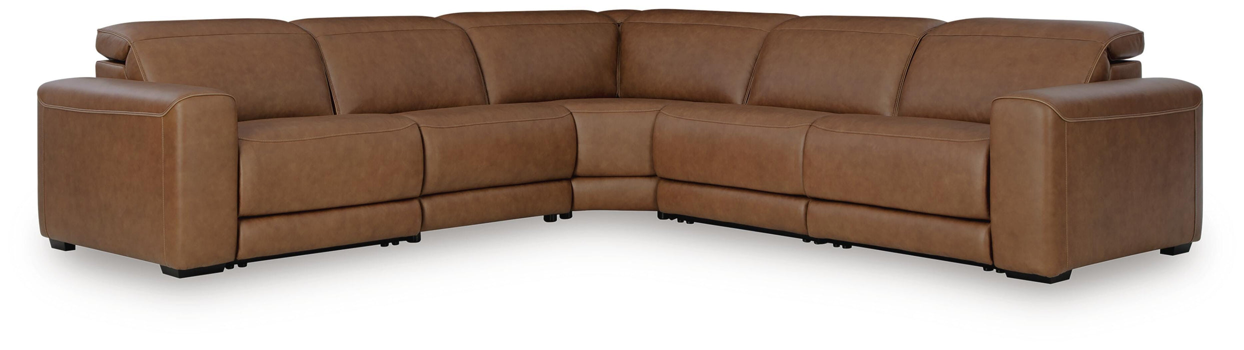 Magic Man 5-Piece Power Reclining Sectional - Furniture Gallery