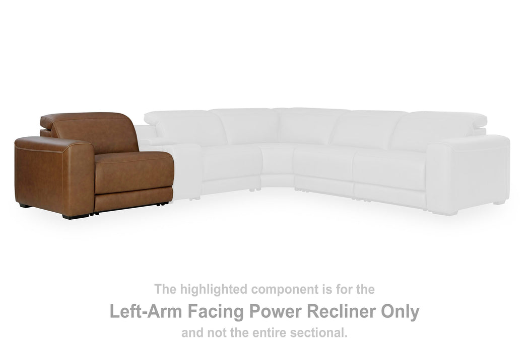 Magic Man 5-Piece Power Reclining Sectional - Furniture Gallery