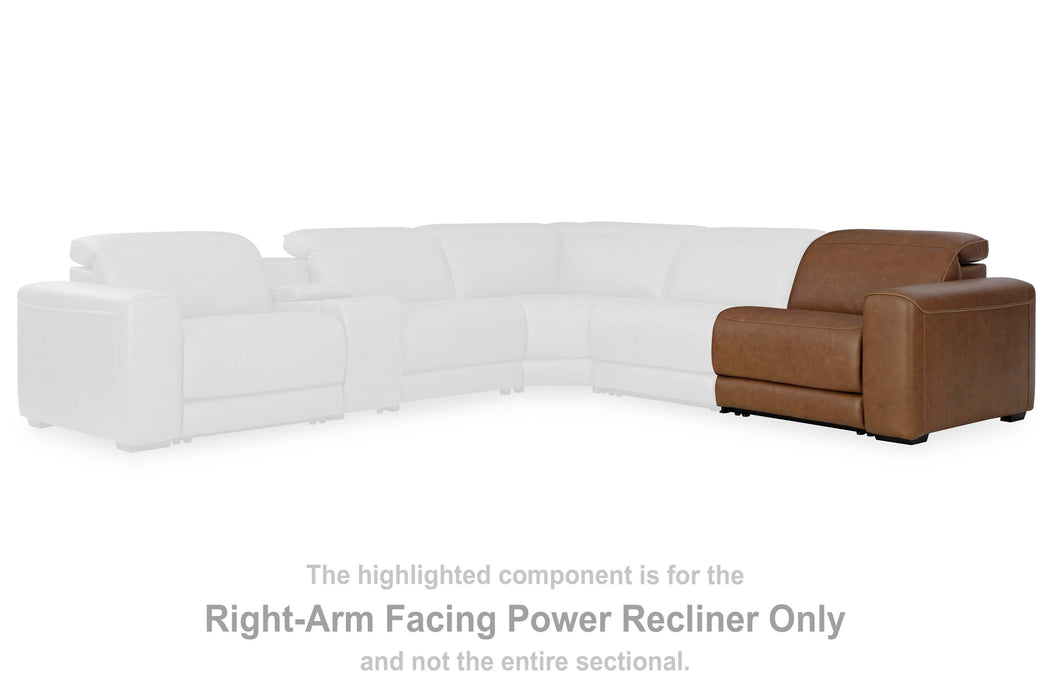Magic Man 5-Piece Power Reclining Sectional - Furniture Gallery
