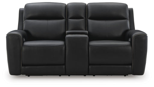 5Z-Relaxation Power Reclining Loveseat with Console - Furniture Gallery