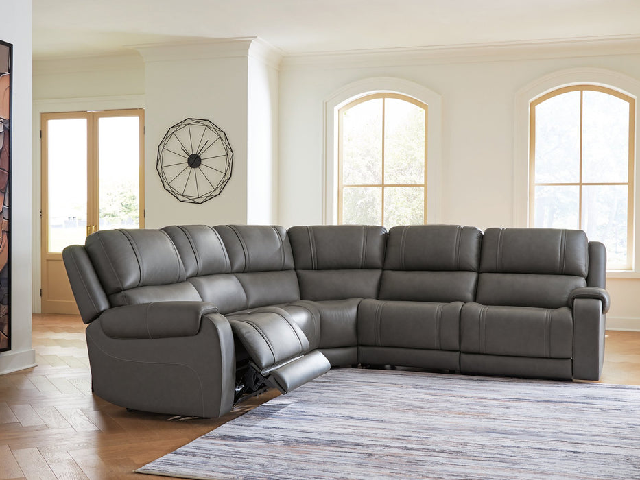 5Z - Pittson Power Reclining Sectional - Furniture Gallery