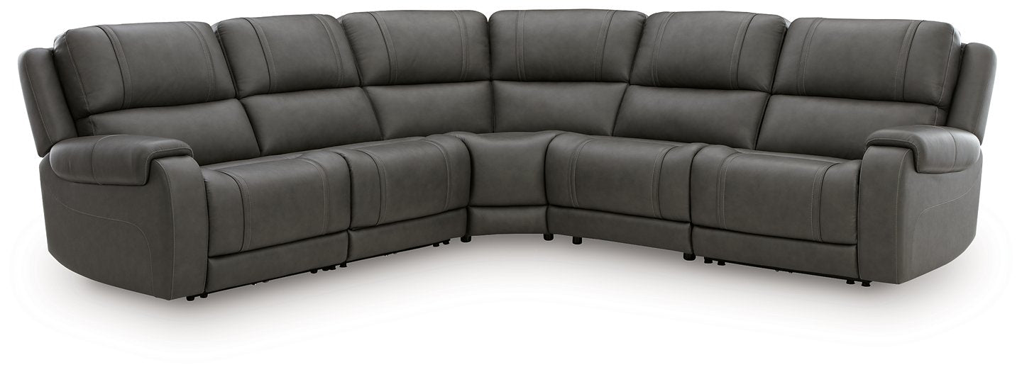 5Z - Pittson Power Reclining Sectional - Furniture Gallery