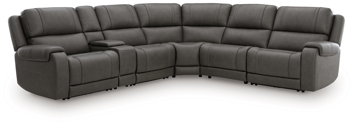 5Z - Pittson Power Reclining Sectional - Furniture Gallery