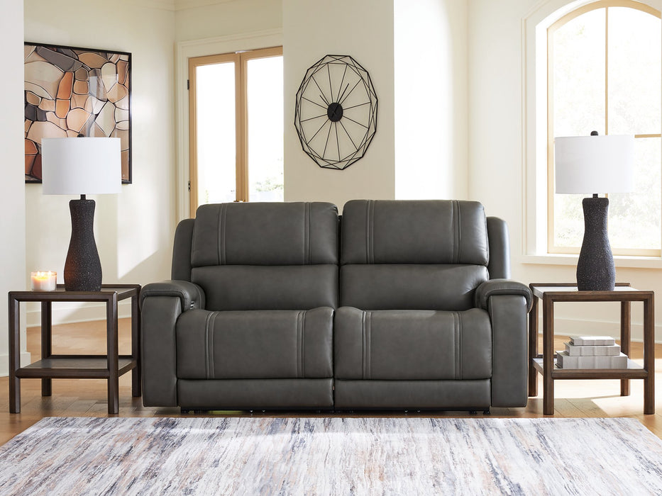 5Z - Pittson Power Reclining Sectional Loveseat - Furniture Gallery