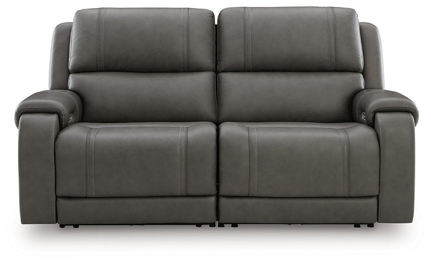 5Z - Pittson Power Reclining Sectional Loveseat - Furniture Gallery