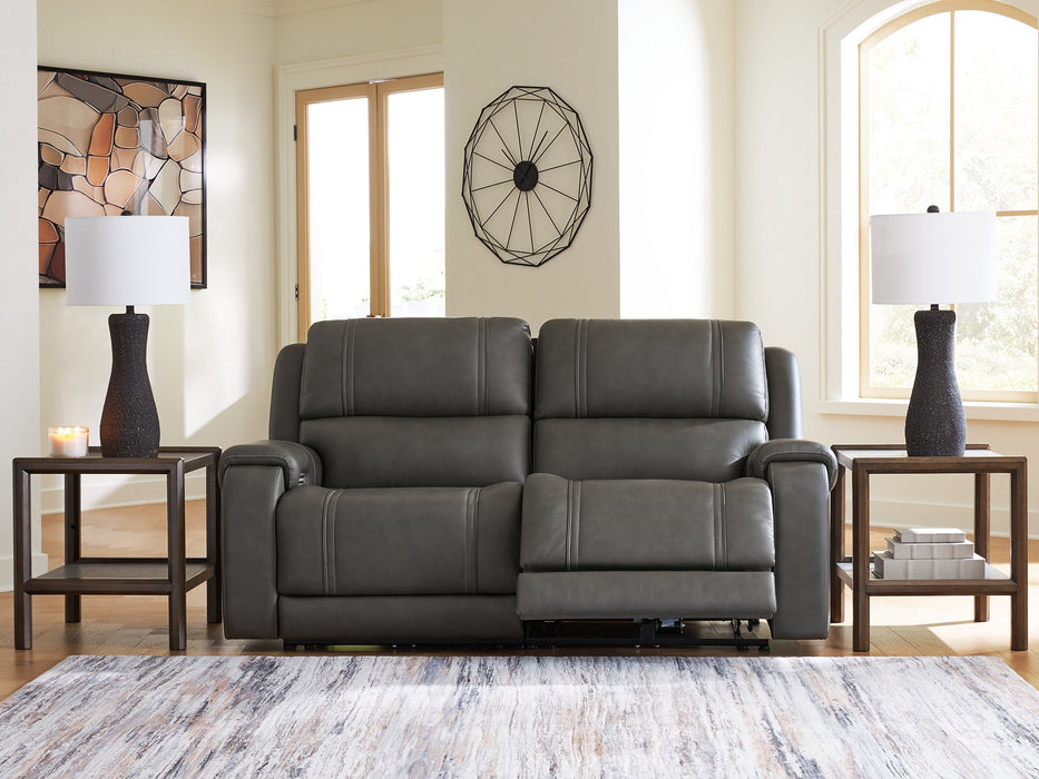 5Z - Pittson Power Reclining Sectional Loveseat - Furniture Gallery