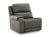 5Z - Pittson Power Reclining Sectional Loveseat - Furniture Gallery