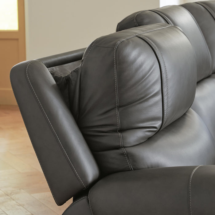 5Z - Pittson Power Reclining Sectional - Furniture Gallery