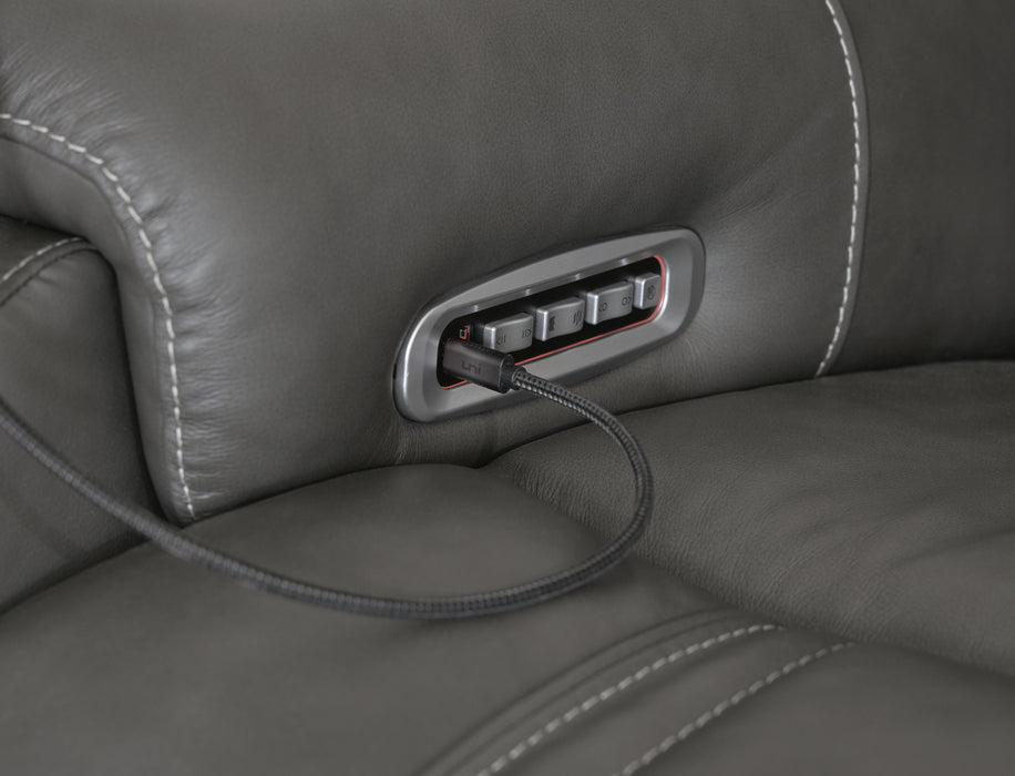 5Z - Pittson Power Reclining Sectional - Furniture Gallery
