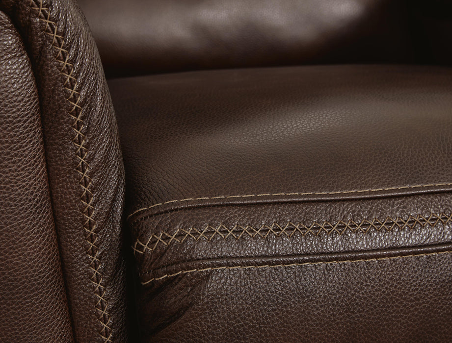 Alessandro Power Reclining Loveseat with Console - Furniture Gallery