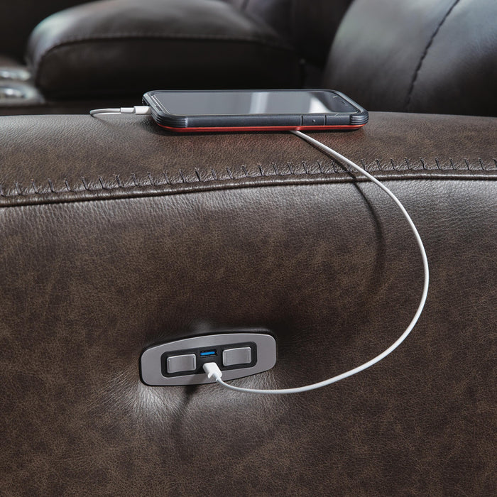Crossplex Power Reclining Sofa - Furniture Gallery