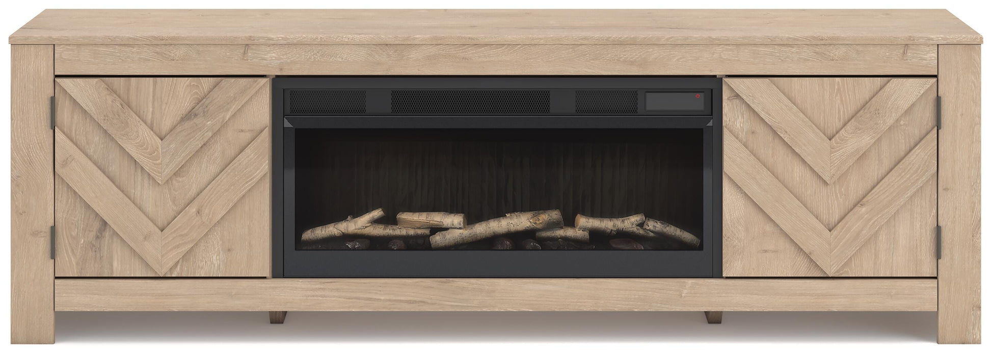 Cayboni 71" TV Stand with Electric Fireplace - Furniture Gallery