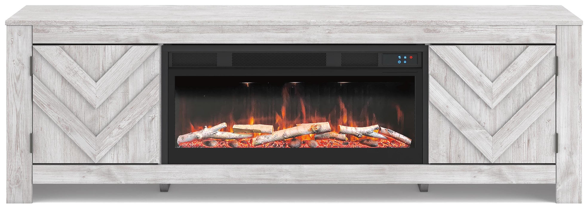 Cayboni 71" TV Stand with Electric Fireplace - Furniture Gallery
