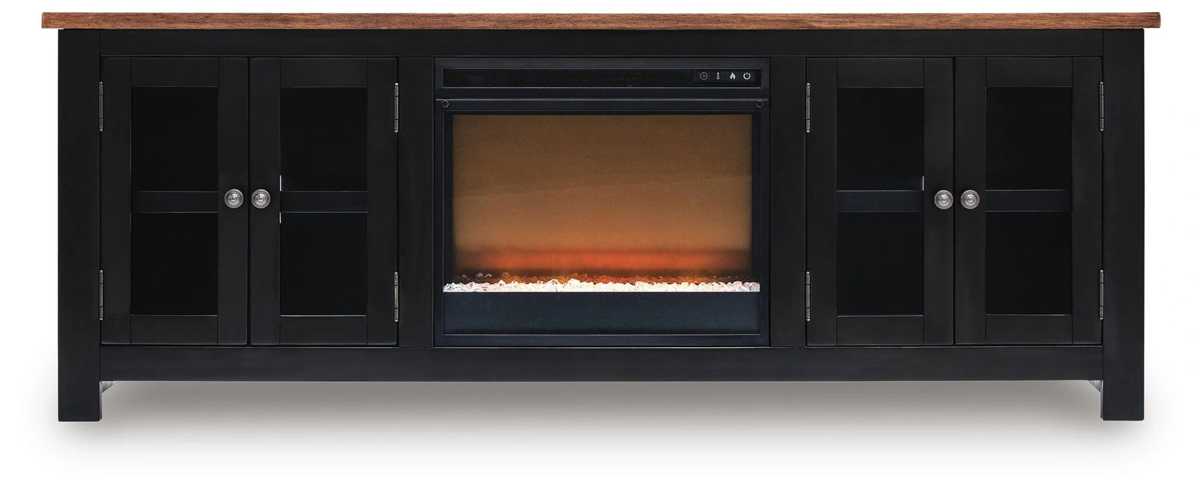 Wildenauer 76" TV Stand with Electric Fireplace